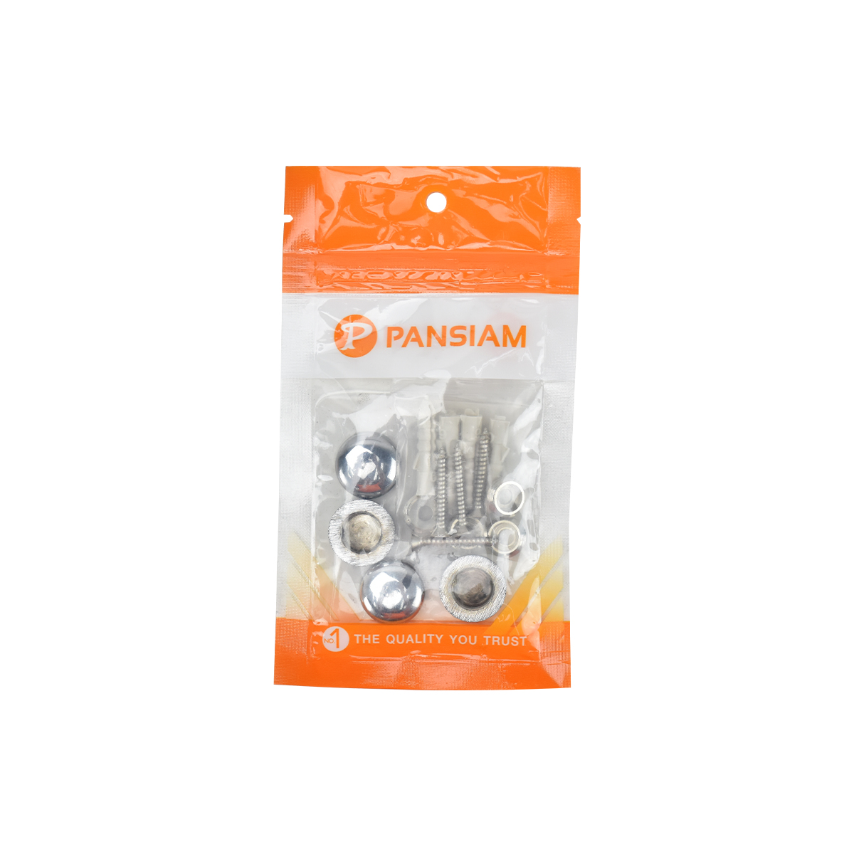 PANSIAM ตัวยึดกระจกซิ้งค์ สีโครเมี่ยม 19mm. MZ-19CR