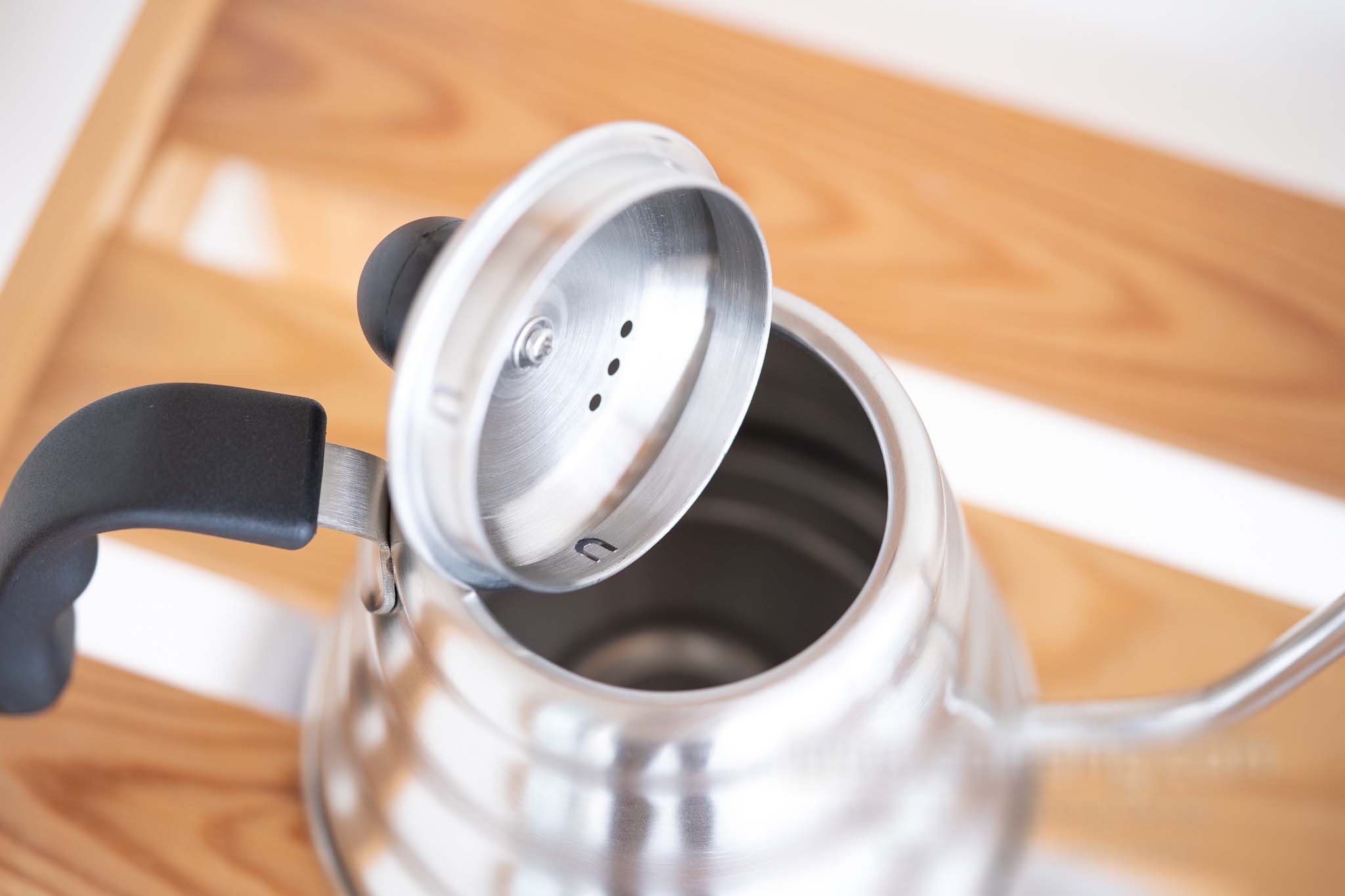 กาดริปกาแฟปากยาวสไตร์วินเทจ ทรงก้อนเมฆ กาต้มน้ำสแตนเลส ขนาด1000มล สีดำ/สีเงิน