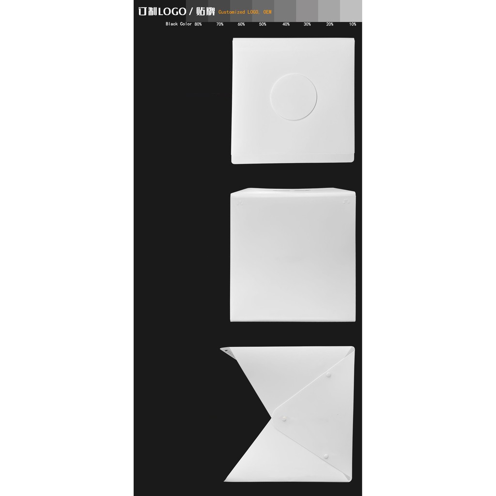 กล่องถ่ายรูปสินค้า กล่องสตูดิโอถ่ายรูป มีไฟLED ขนาด 40*40CM