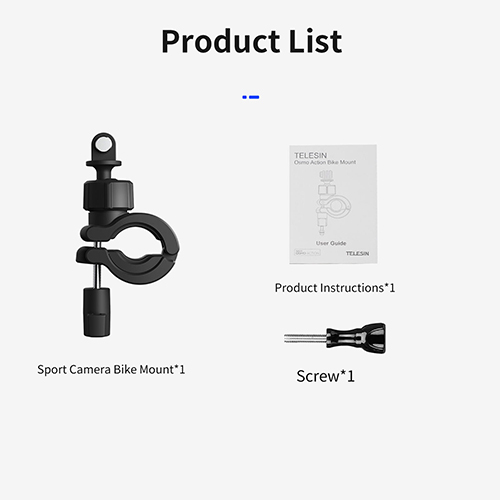 Telesin 360 Degree Rotation Handlebar Mount Bike Bicycle Motorcycle Bracket มอเตอร์ไซต์ จักรยาน GoPro l Action Camera