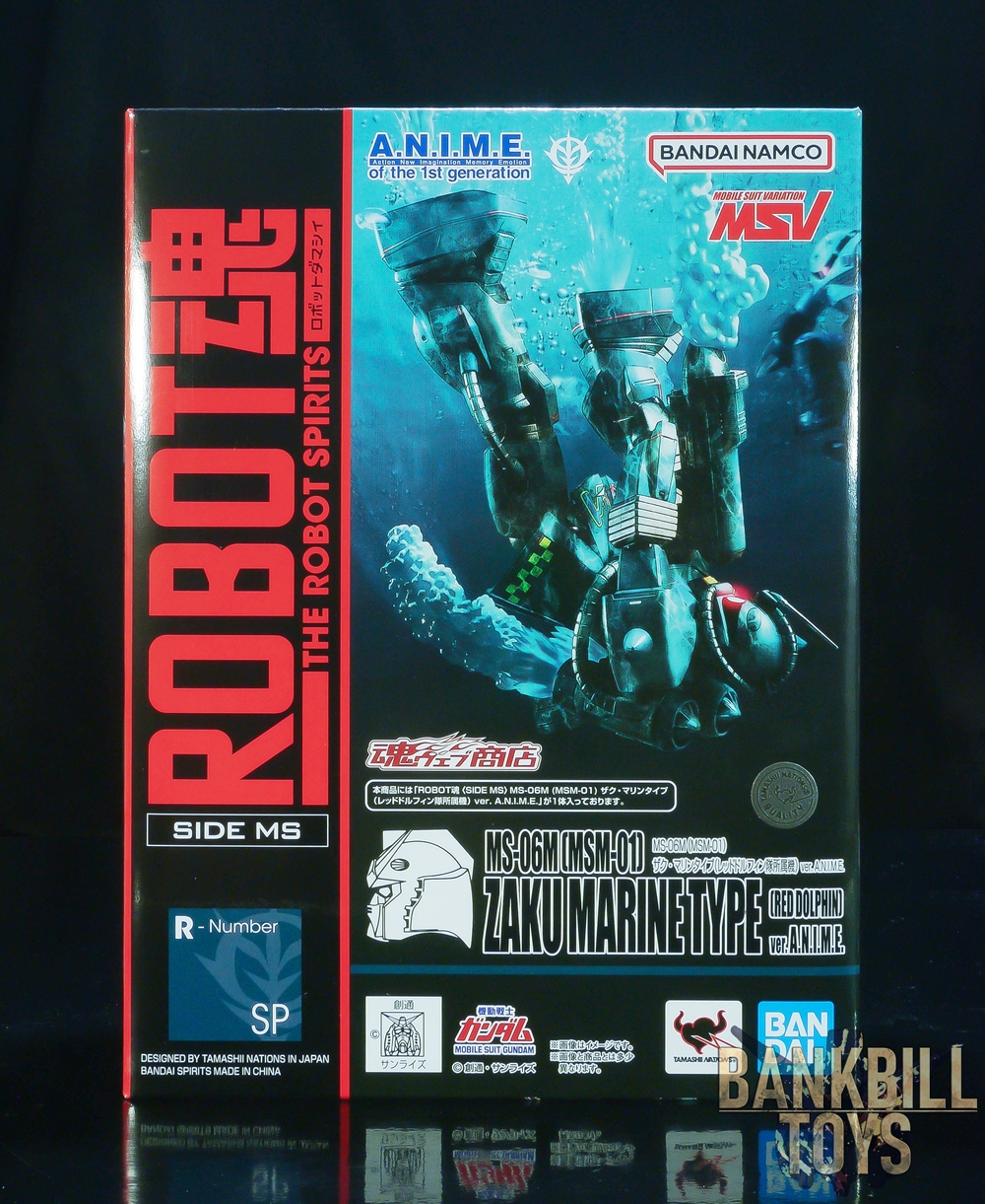 กันดั้ม Bandai Spirits Premium Bandai Tamashii Web Shop Limited The Robot Spirits <SIDE MS> R-SP MS-06M (MSM-01) Zaku Marine Type [Red Dolphin] Ver. A.N.I.M.E.