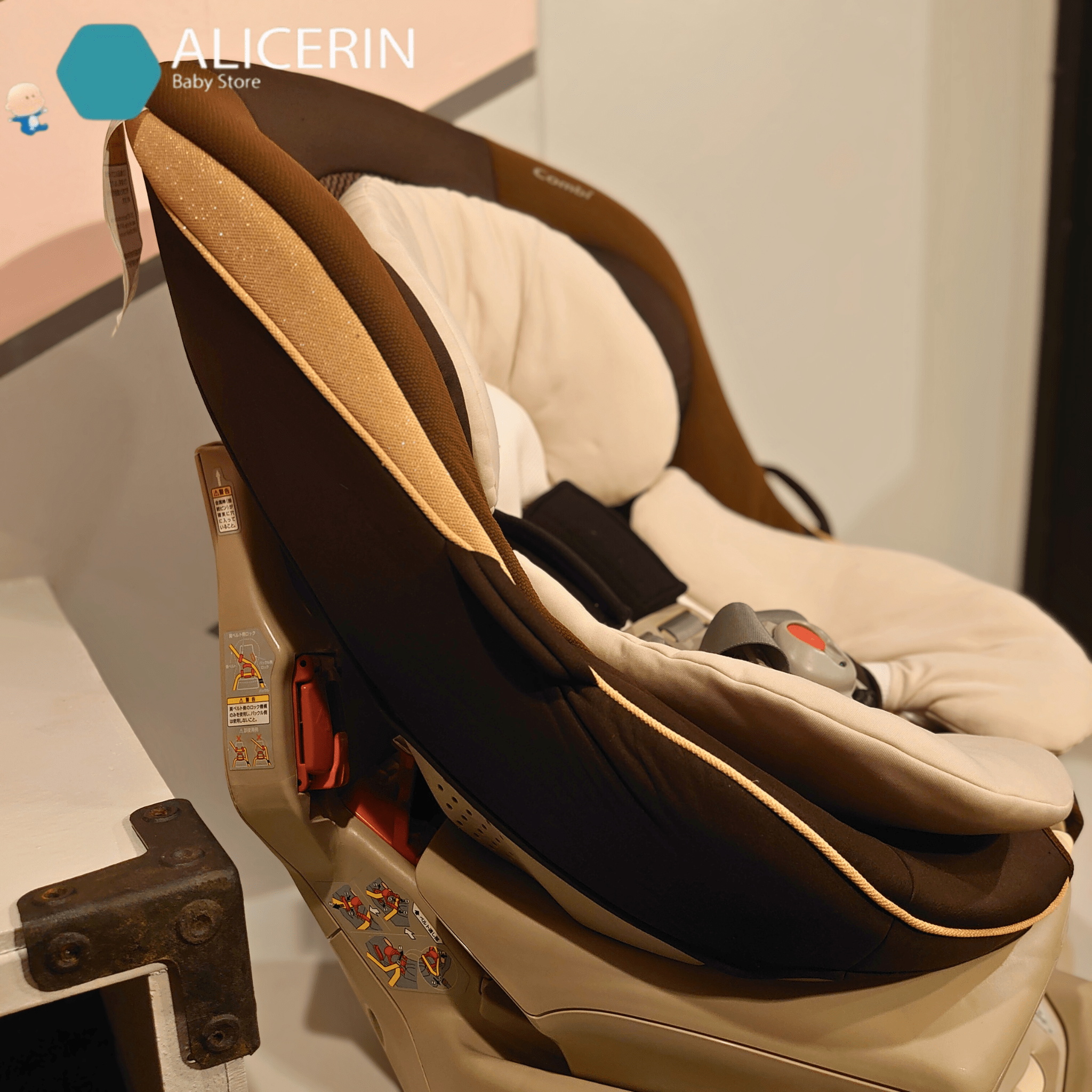 คาร์ซีทมือสอง Combi ZeusTurn EggShock carseat ผ่านการตรวจสอบมาตรฐานคุณภาพสินค้ามือสอง ฟรีประกันร้าน