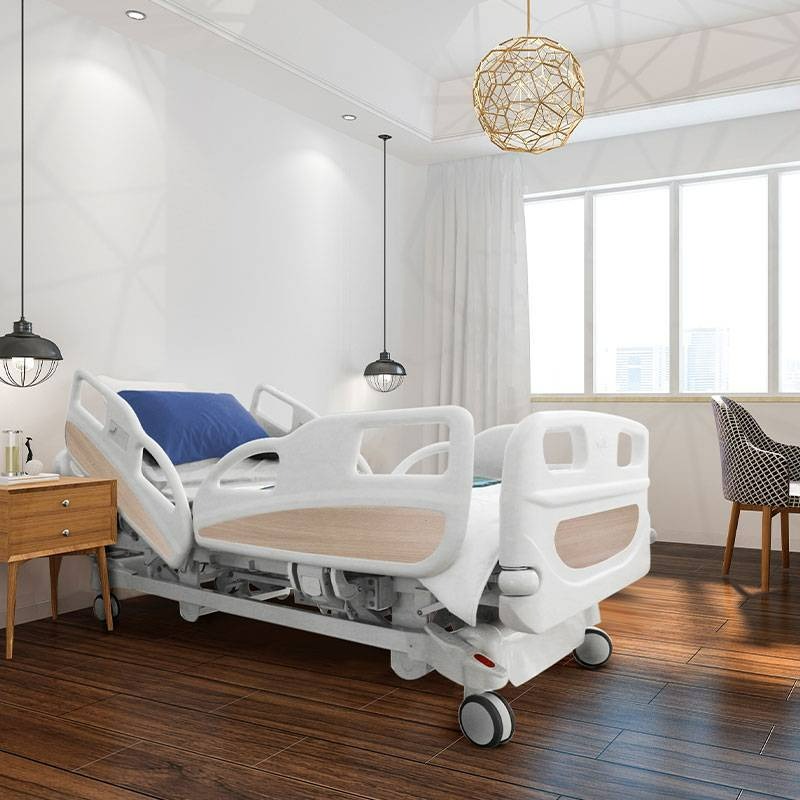 ชุดเตียงผู้ป่วยปรับไฟฟ้า GS-828 ราวกั้นปีกนกยาว (มาพร้อมรีโมทฝังปีกและรีโมทมีสาย) มีแบตเตอรี่สำรองไฟ + พร้อมที่นอนเพื่อสุขภาพ MEMORY FOAM + ชุดผ้าปูที่นอน + ผ้ายางกันเปื้อน