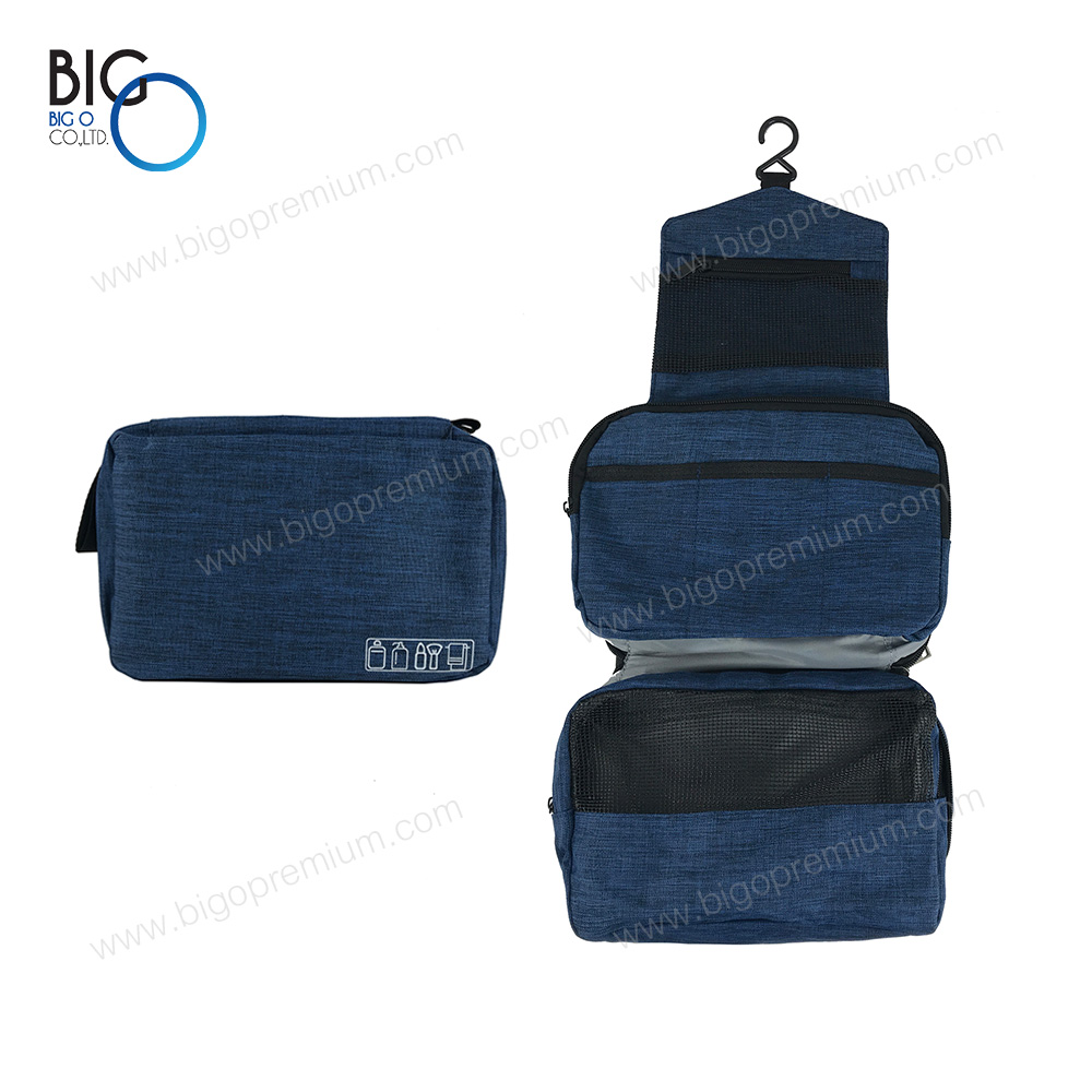 กระเป๋าจัดระเบียบพรีเมี่ยม ใส่อุปกรณ์อาบน้ำ พับเก็บได้ 3 ชั้น