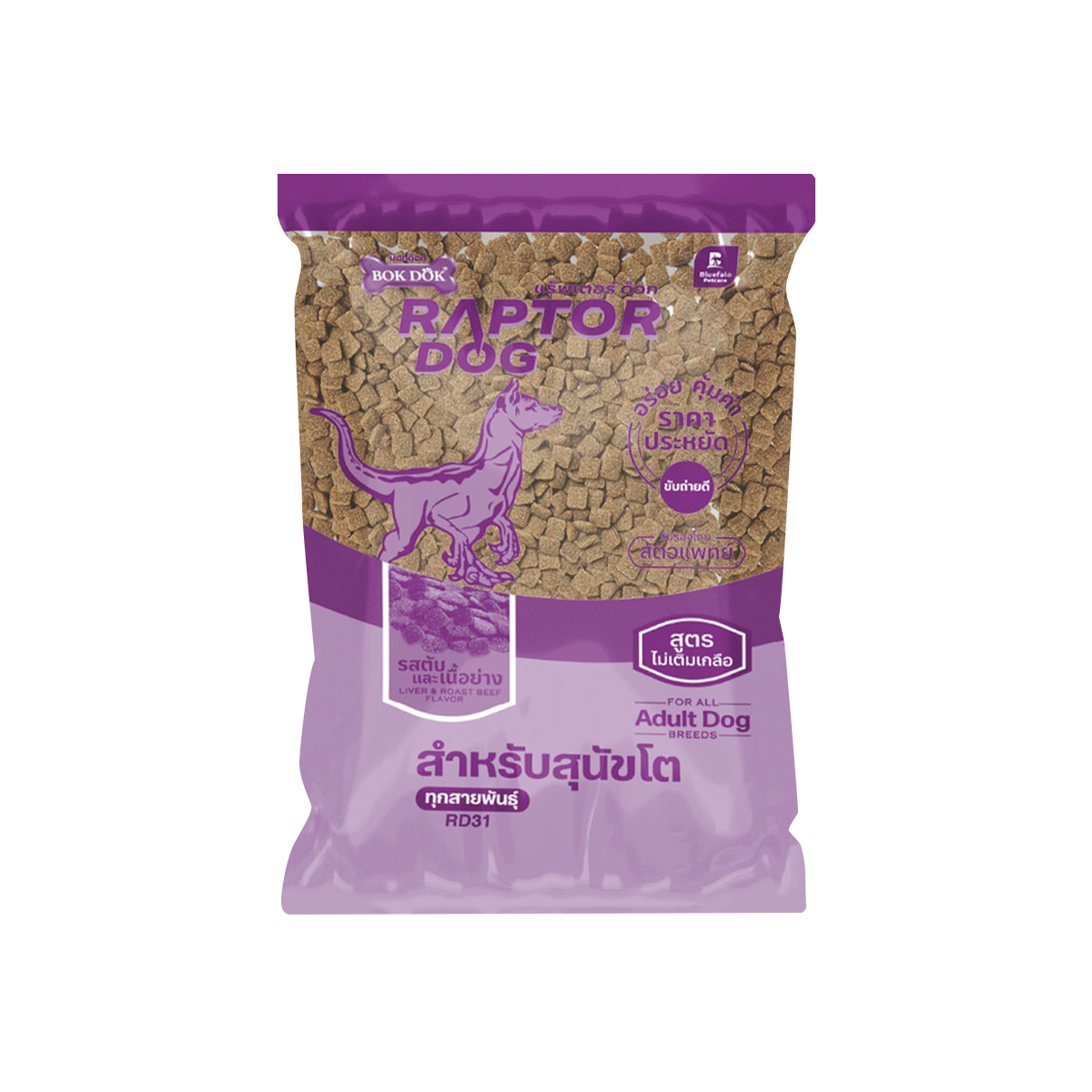 Raptor Dog แร๊พเตอร์ ด๊อก อาหารสุนัขโต สูตรครบถ้วน บำรุงกระดูกและขน ขนาด 1 กิโลกรัม