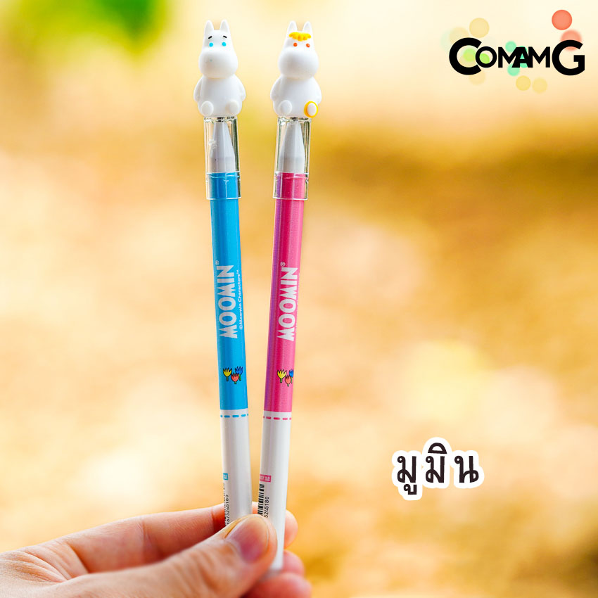 ปากกาลบได้ หัวการ์ตูน ปากกาเจลลบได้ ฝาปิดหัวการ์ตูน ลายการ์ตูนลิขสิทธิ์แท้