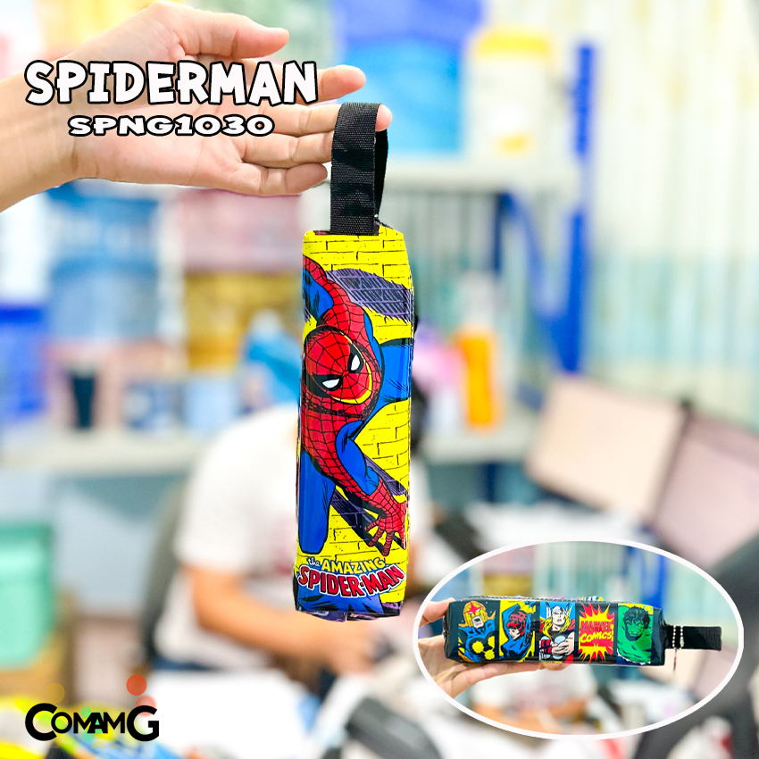 กระเป๋าดินสอ ทรงกระบอกเหลี่ยม กระเป๋าผ้า กระเป๋าใส่ดินสอ ลายการ์ตูนลิขสิทธิ์แท้