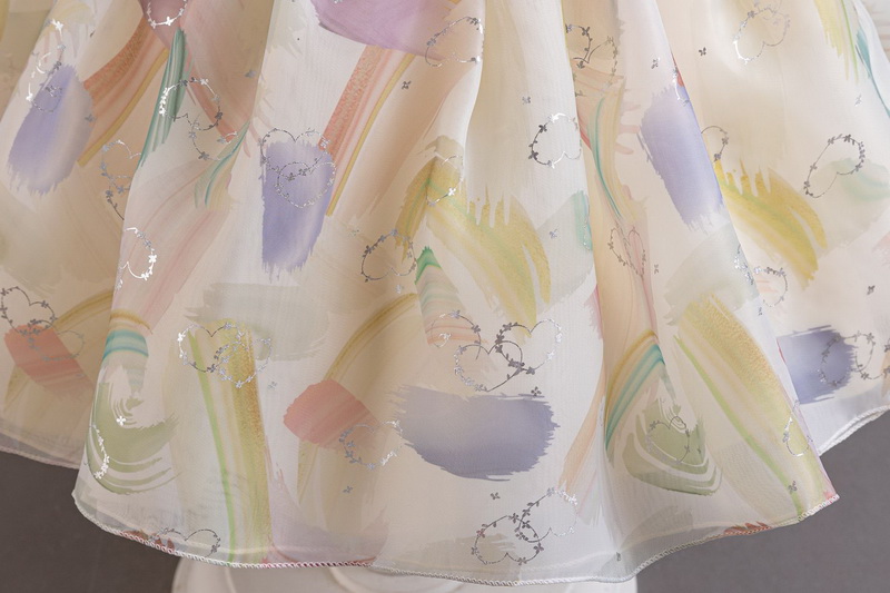 Gd4050- พร้อมส่งจากไทย ชุดราตรีเด็กสีครีม ชุดออกงานเด็กหญิงทรงสั้น ลายสวยหวาน แต่งโบว์และมุกสุดสวยหวาน มีแขนตุ๊กตา ลุคคุณหนูสุดน่ารัก สำหรับเด็กเล็ก-เด็กโต