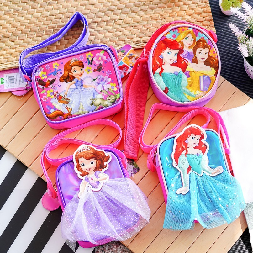 กระเป๋าสะพายข้างเจ้าหญิง กระเป๋าเด็กผู้หญิง ลายลิขสิทธิ์แท้