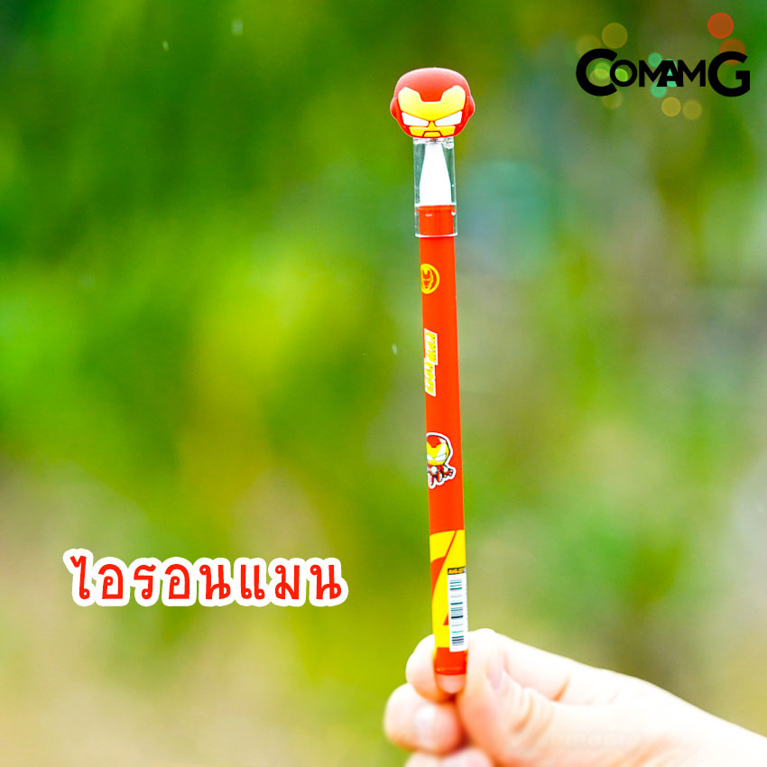 ปากกาลบได้ หัวการ์ตูน ปากกาเจลลบได้ ฝาปิดหัวการ์ตูน ลายการ์ตูนลิขสิทธิ์แท้