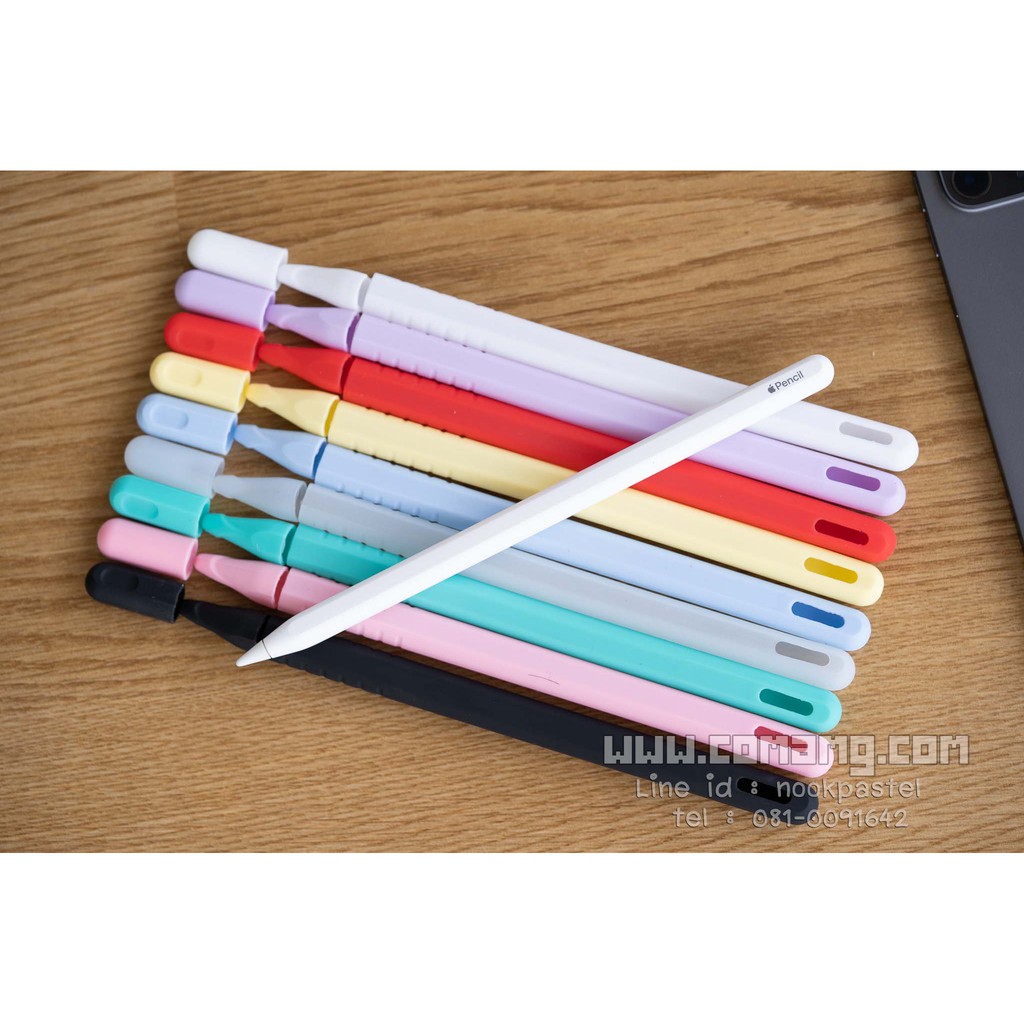 เคสปากกาซิลีโคนสำหรับ Apple Pencil รุ่น1 / รุ่น2 ปลอกปากกาซิลิโคน เคสปากกา