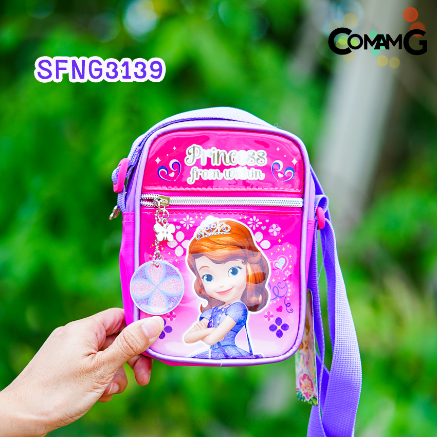 กระเป๋าสะพายข้างเจ้าหญิง กระเป๋าเด็กผู้หญิง ลายลิขสิทธิ์แท้