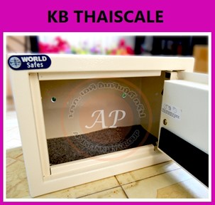 ตู้เซฟ ตู้นิรภัย ตู้เซฟนิรภัย ตู้เซฟติดผนัง ตู้เซฟนิรภัยติดผนัง ยี่ห้อ WORLD SAFE รุ่น 20SE ขนาด 20x31x20cm