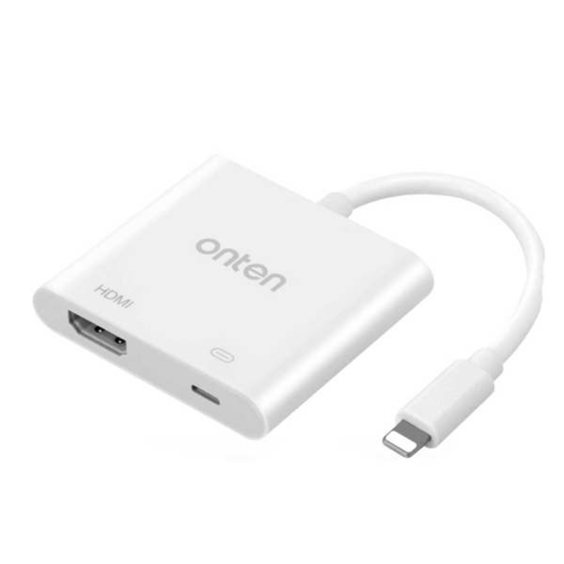 ตัวแปลงสัญญาณ OTN-7565 อุปกรณ์เชื่อมต่อ IPHONE เข้าจอ HDMI
