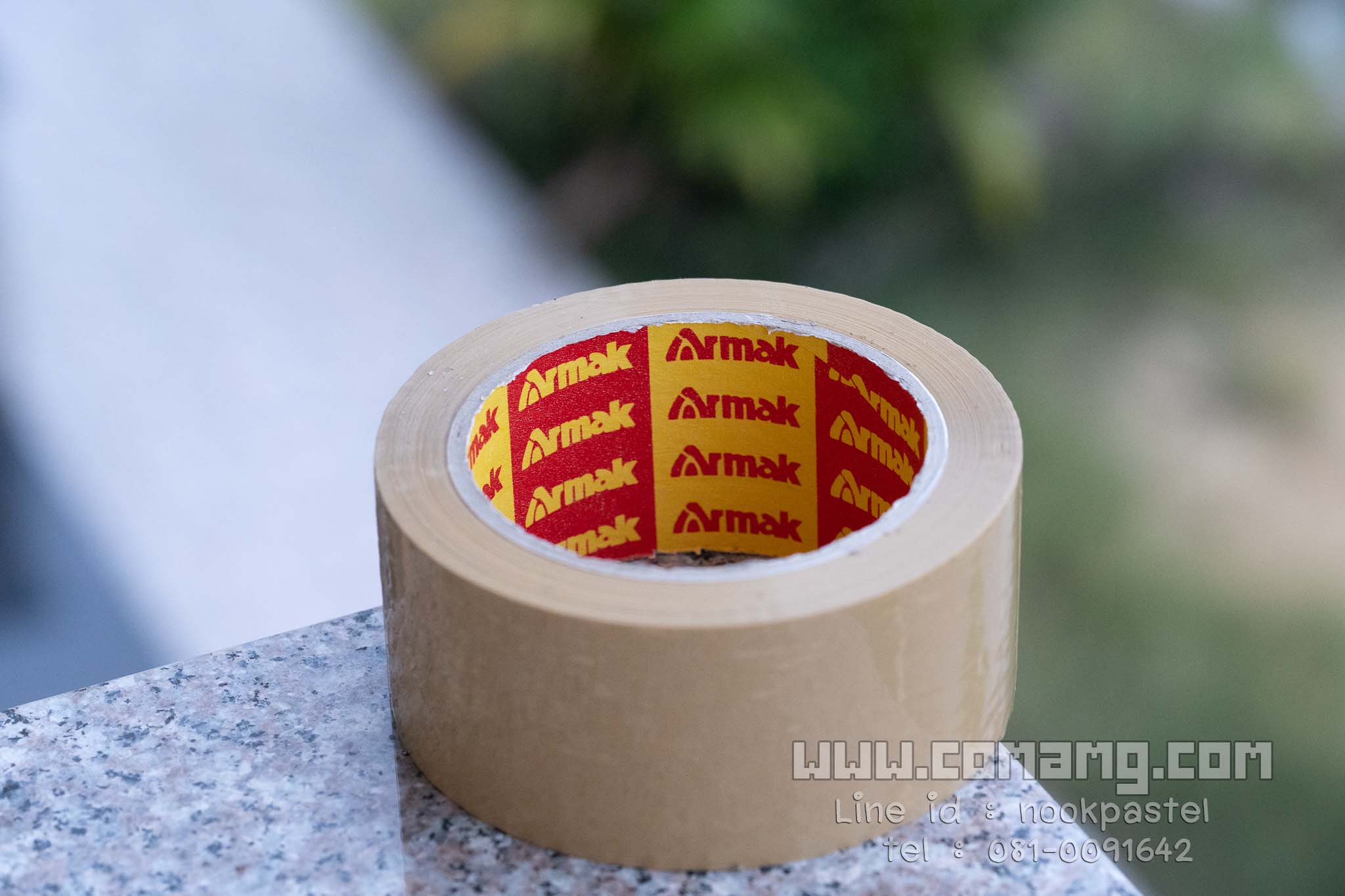 เทปสีน้ำตาล2นิ้ว เทปกาวปิดกล่อง ยาว100หลาOPP 40ไมครอน ยาว100หลา(Armak)