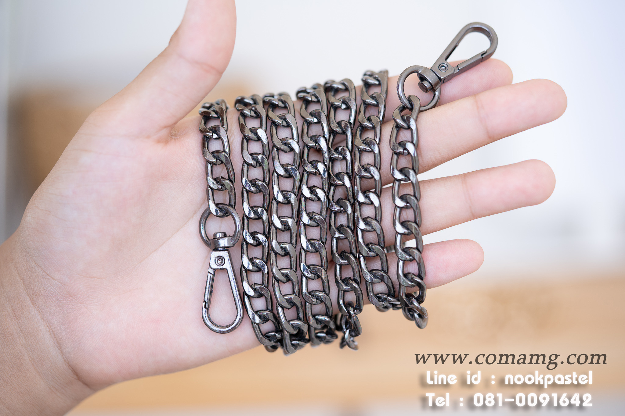 สายโซ่กระเป๋า โซ่ตัดเหลี่ยม