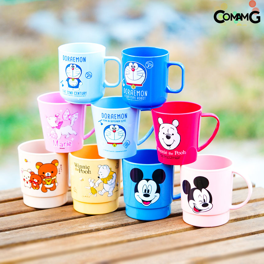 แก้วน้ำเด็กลายการ์ตูน ลายเยอะมาก แก้วหัดดื่ม ถ้วยน้ำเด็ก ลายน่ารัก การ์ตูนลิขสิทธิ์แท้ มีหูจับ