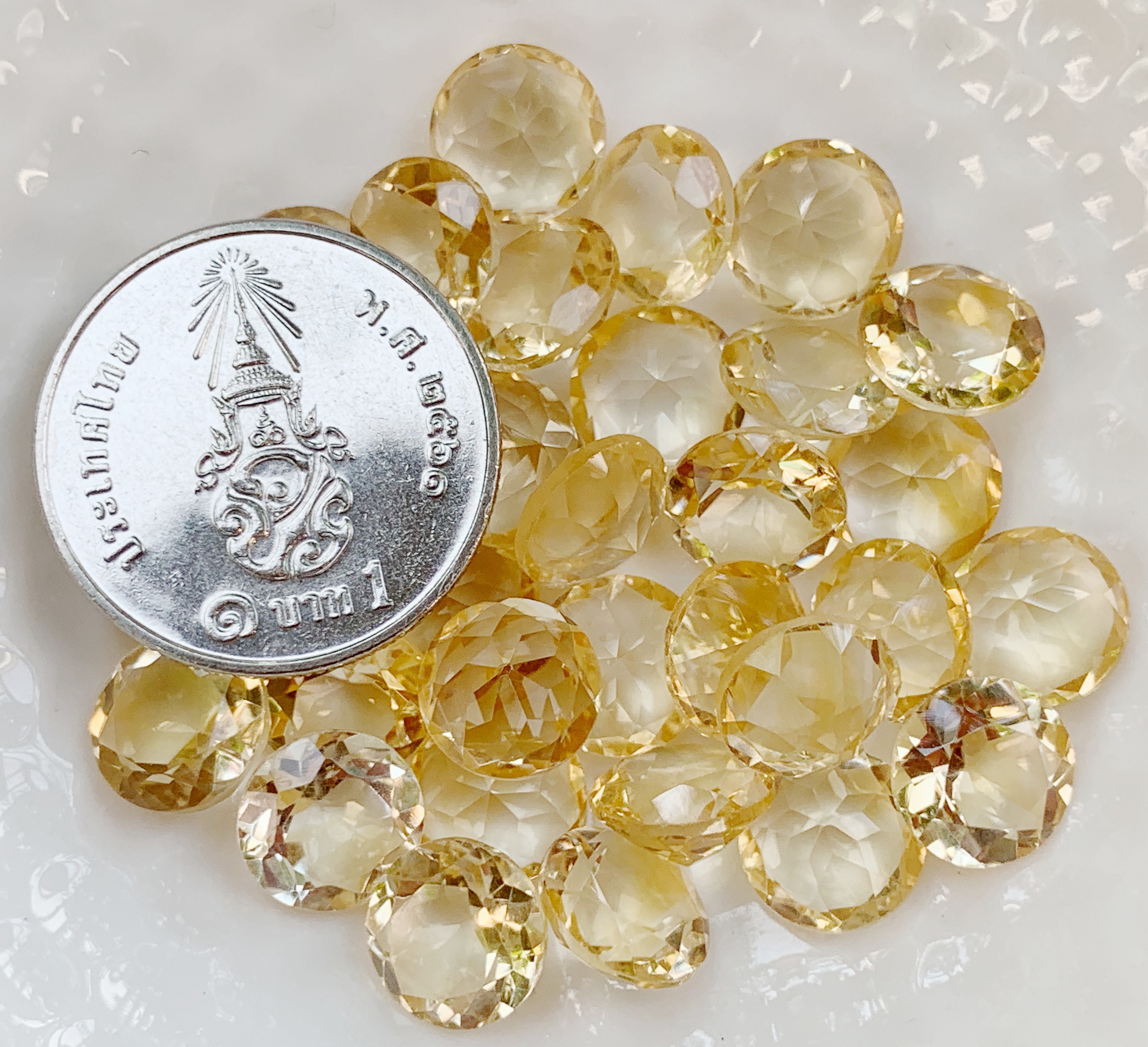 ซิทรินอ่อนกลม 8.0 มม. 1 เม็ด