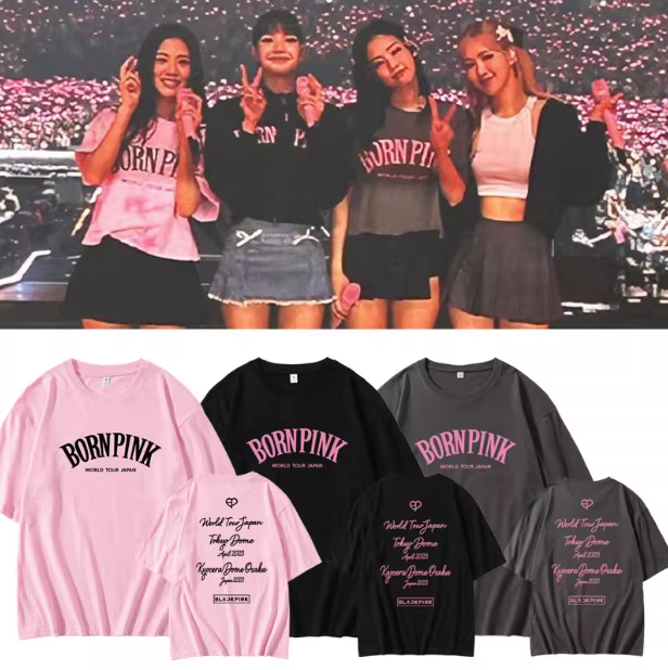 เสื้อยืด BLACKPINK : คอนเสิร์ต BORN PINK World Tour