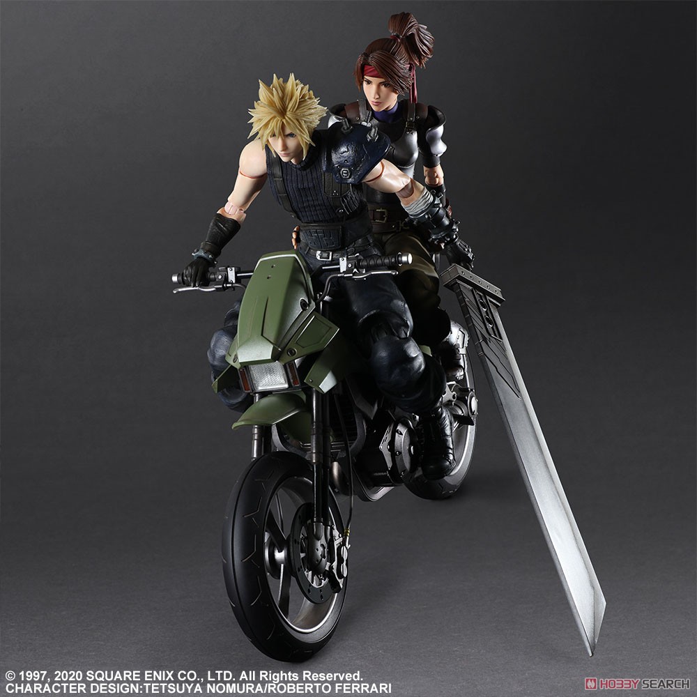 <Preorderถึง 14/7/2021>เปิดรับPreorder มัดจำ 2500 าท Final Fantasy VII Remake Play Arts Kai Jessie, Cloud & Motorcycle Set (PVC Figure)