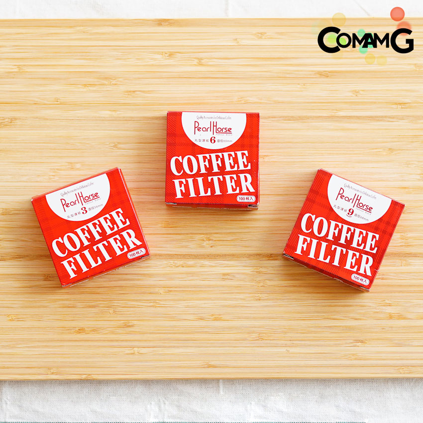 กระดาษกรองกาแฟ moka pot 3 / 6 / 9 cup แบบวงกลม สีขาว/สีน้ำตาล สำหรับMokaPot