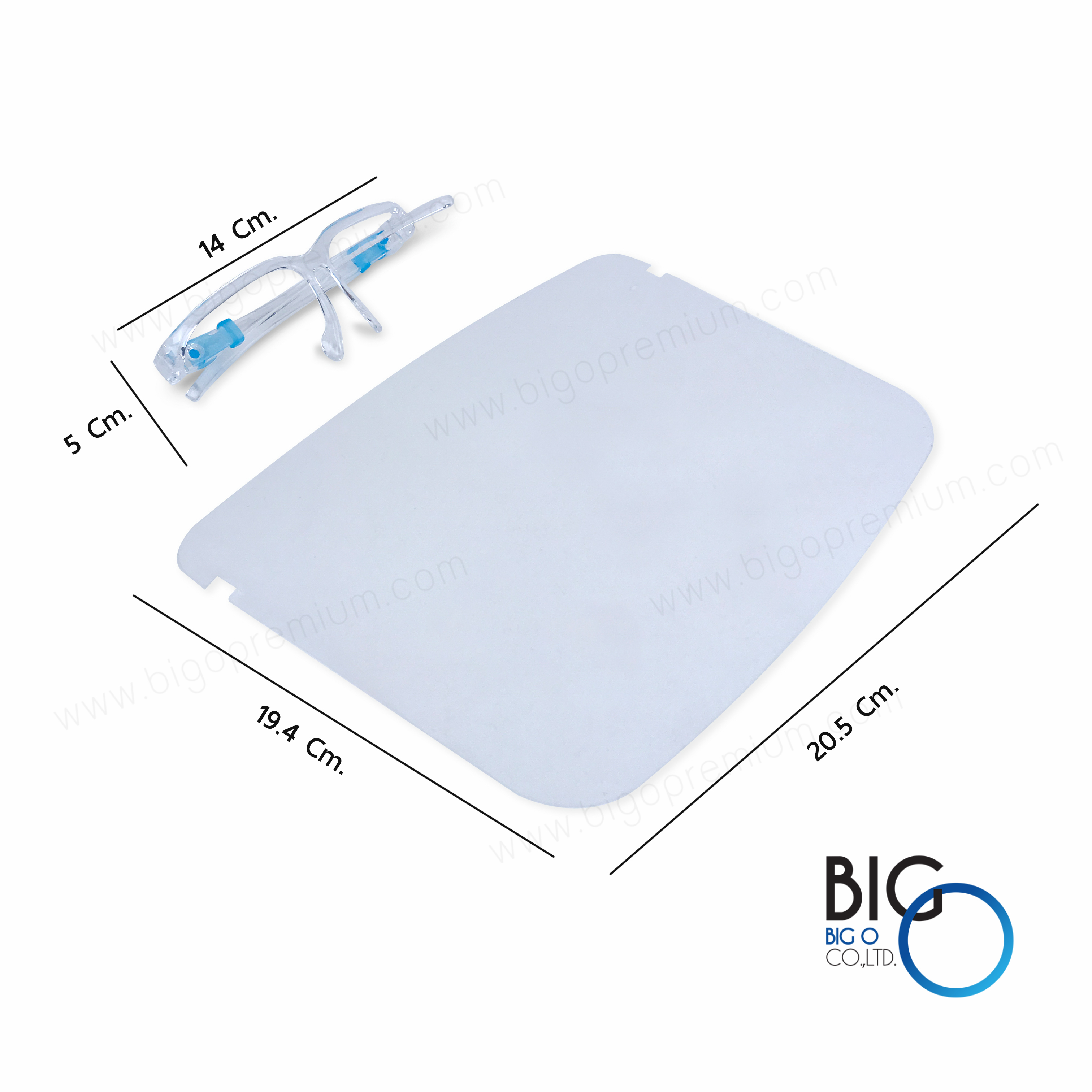 Safety Face Shield หน้ากากป้องกันใบหน้าแบบแว่น