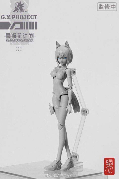 เปิดรับPreorder มัดจำ 400 บาท 1/12 G.N.Project Wolf-001 Ver.Mizuki(Plastic model)*งานจีน**