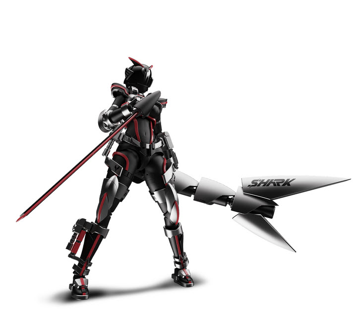 (Preorder ปิดรับวันที่ 16/11/2024 ) เปิดรับPreorder มัดจำ 200 บาท Yubo Model 1/12 Warrior Goddess-Sako Shark Future Cyberpunk