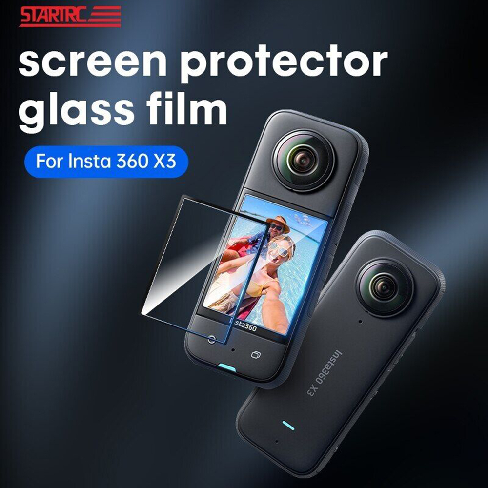Insta360 X3 Tempered Glass Film ฟิล์มกระจกนิรภัย กันรอย คุณภาพ อย่างดี