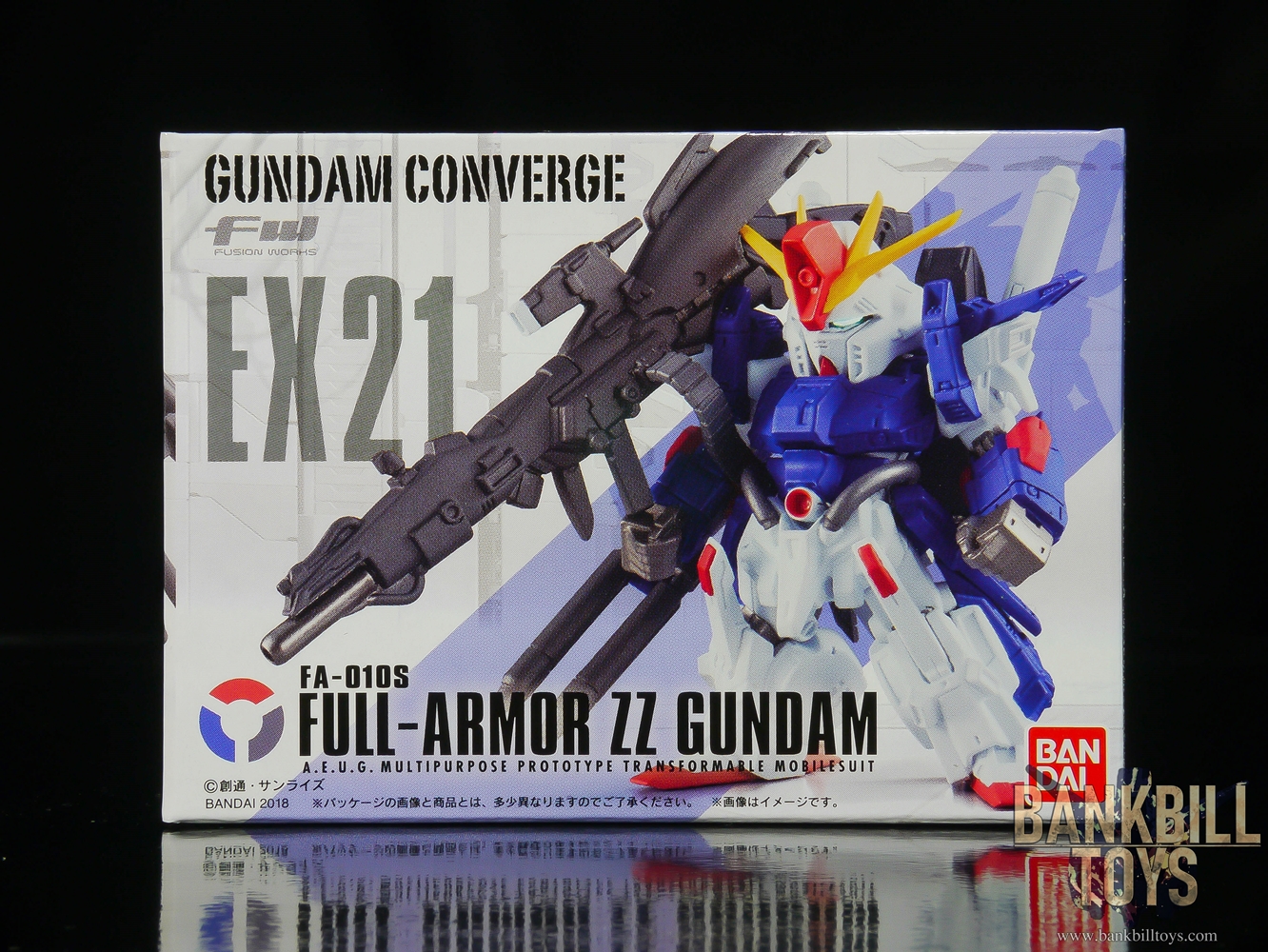 กันดั้ม Bandai Candy Toy FW Gundam Converge EX21 FA-010S Full Armor ZZ Gundam