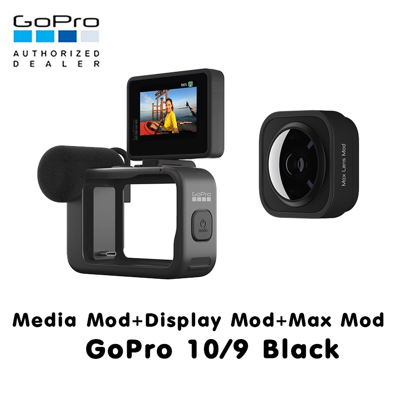 GoPro 11 / 10 / 9 Media Mod + GoPro Display Mod + Max Lens Mod รับประกันศูนย์