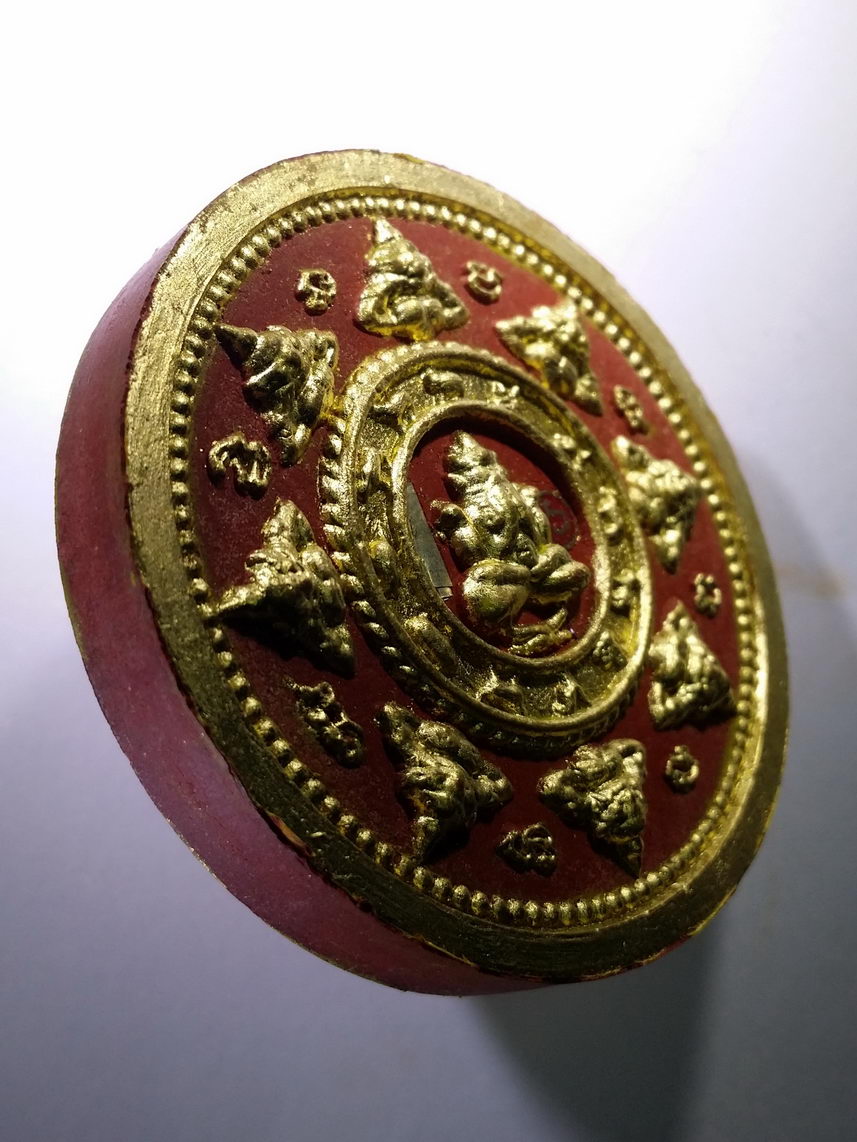 รหัสสินค้า จตุคามรามเทพ 158 พระเทวราชโพธิสัตว์ จตุคามรามเทพ เนื้อว่านแดงปัดทอง หน้ากากทองทิพย์ รุ่นรวยรุ่งโรจน์