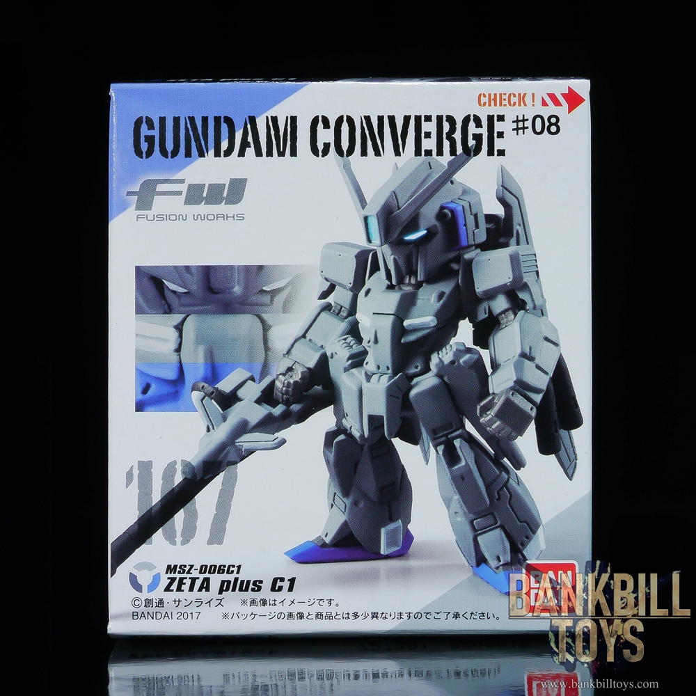 กันดั้ม Bandai Candy Toy FW Gundam Converge #08 No.167 MSZ-006A1 Zeta Plus C1