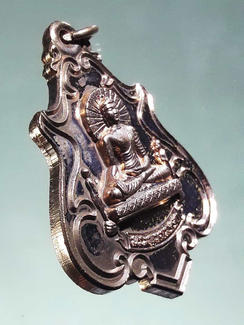 รหัสสินค้า พระมีกล่อง 286 เหรียญทองแดงขัดเงา พระพุทธเมตตา วัดคีรีวันต์ อำเภอปากช่อง จังหวัดนครราชสีมา สร้างปี 2561 ที่ระลึกฉลองเจ้าคณะอำเภอ