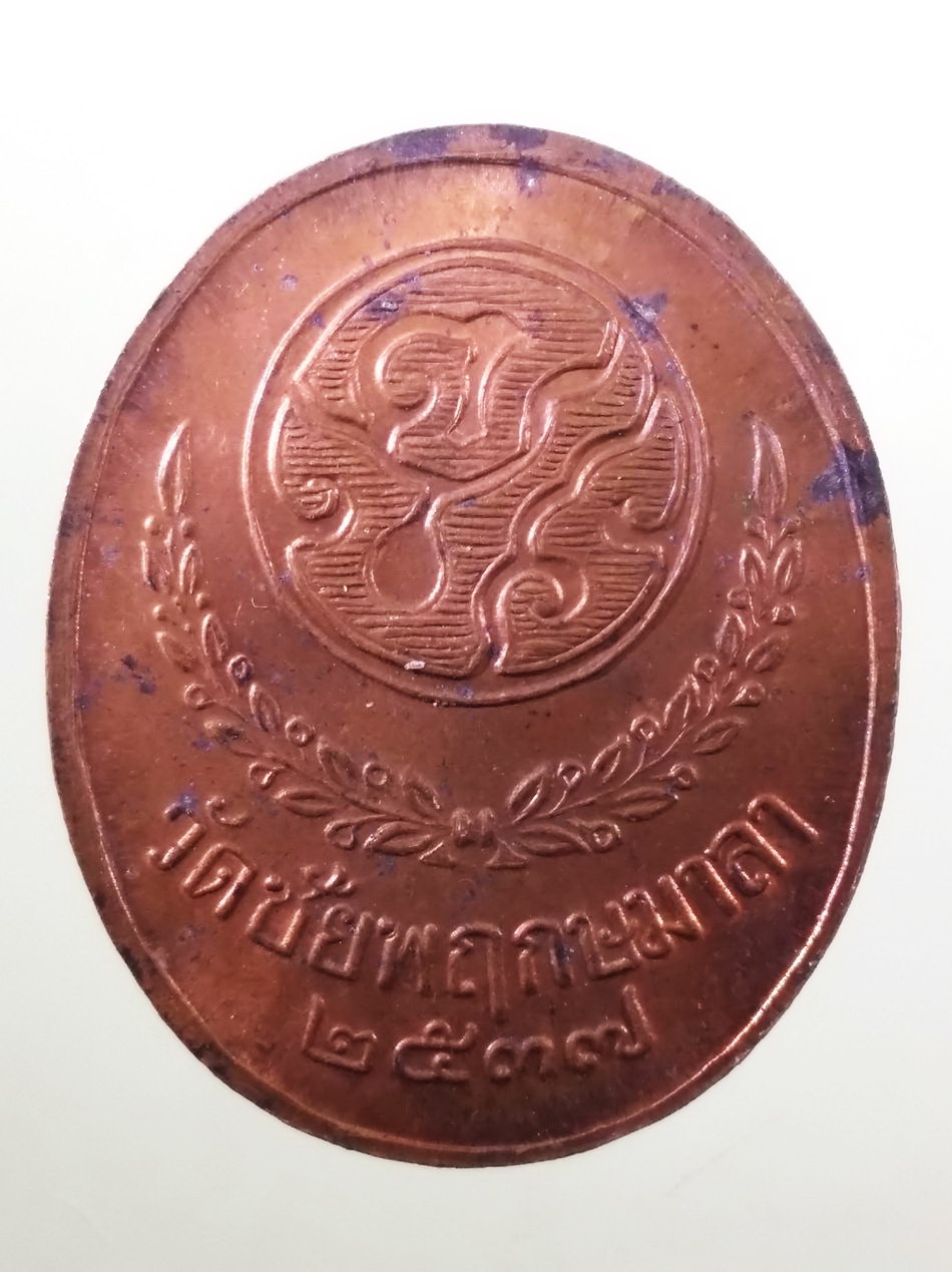 รหัสสินค้า พระมหากษัตริย์ และบุคคลสำคัญ 380 เหรียญรัชกาลที่ 5 เนื้อทองแดงผิวไฟ หลวงปู่คอน วัดชัยพฤกษ์มาลา กรุงเทพฯ ปลุกเสก ปี 2537