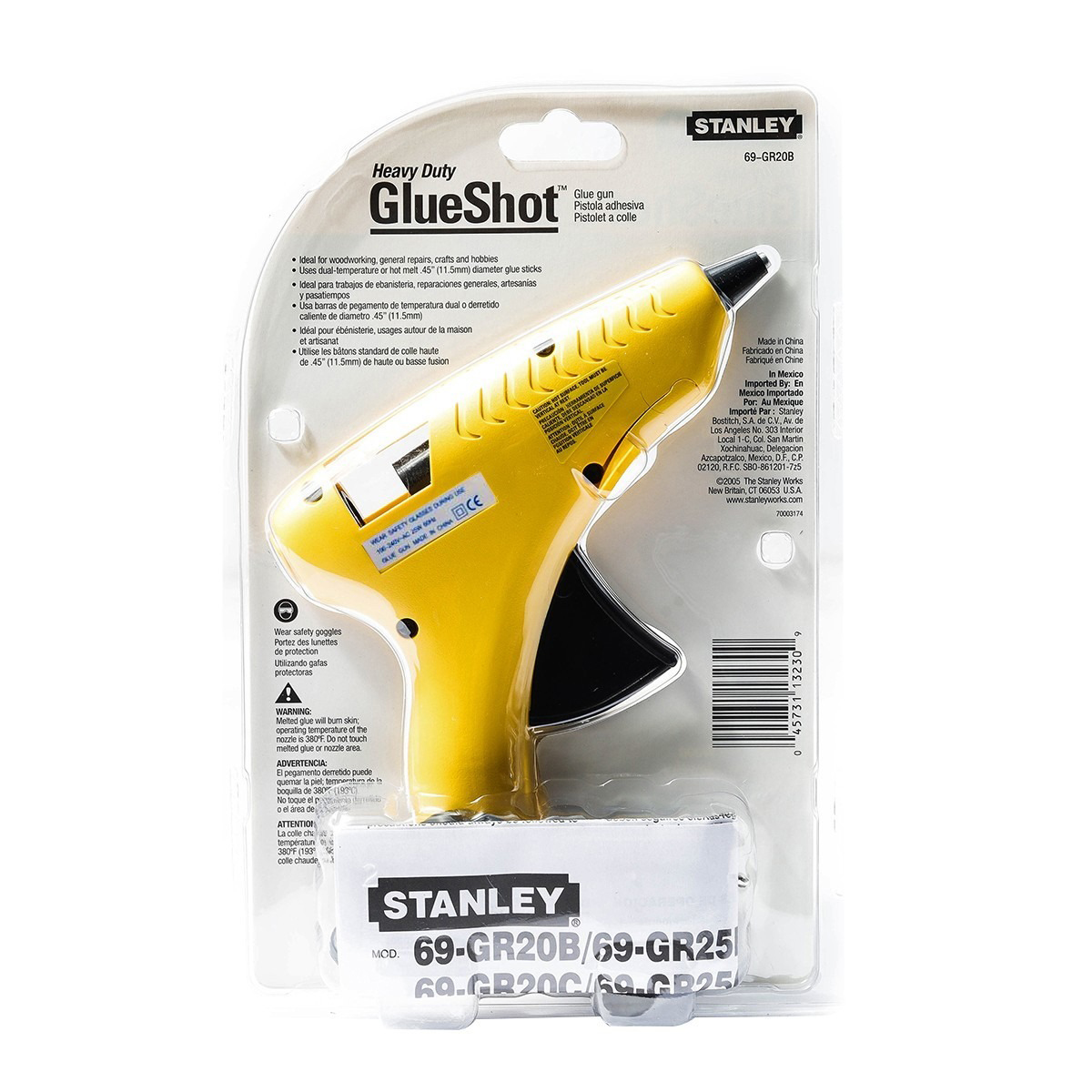 Stanley ปืนยิงกาว Hot Melt ทั่วไป [69-GR20B]