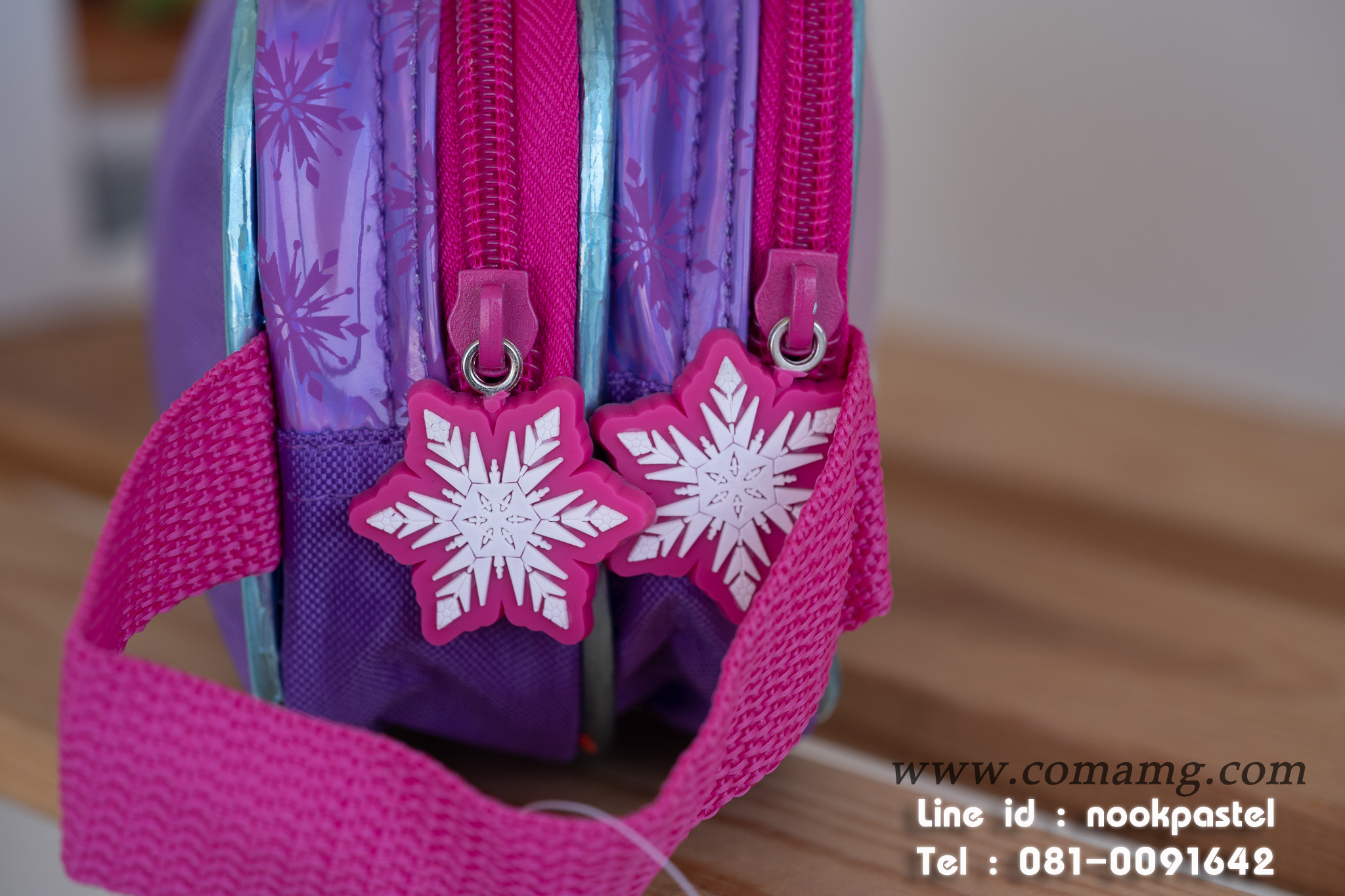 กระเป๋าใส่เครื่องเขียนเอลซ่าอันนา (Frozen) สีม่วง ลิขสิทธิ์แท้