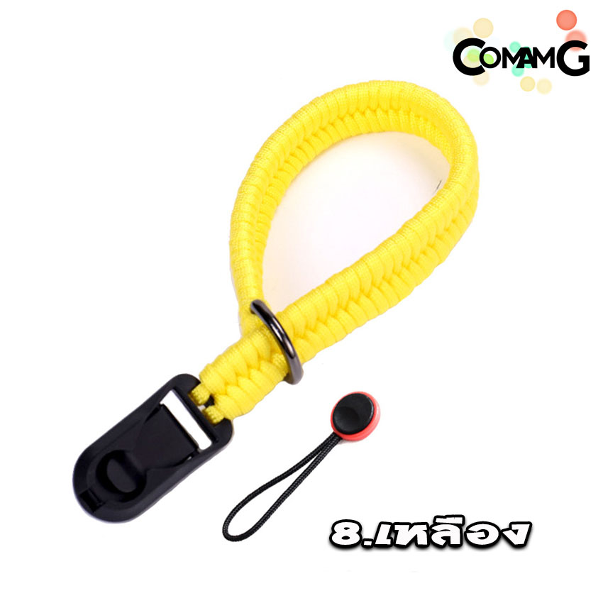 สายคล้องกล้อง คล้องมือ เชือกถัก สายรัดข้อมือ ถักA ปลายเชือกแบบPeakDesign
