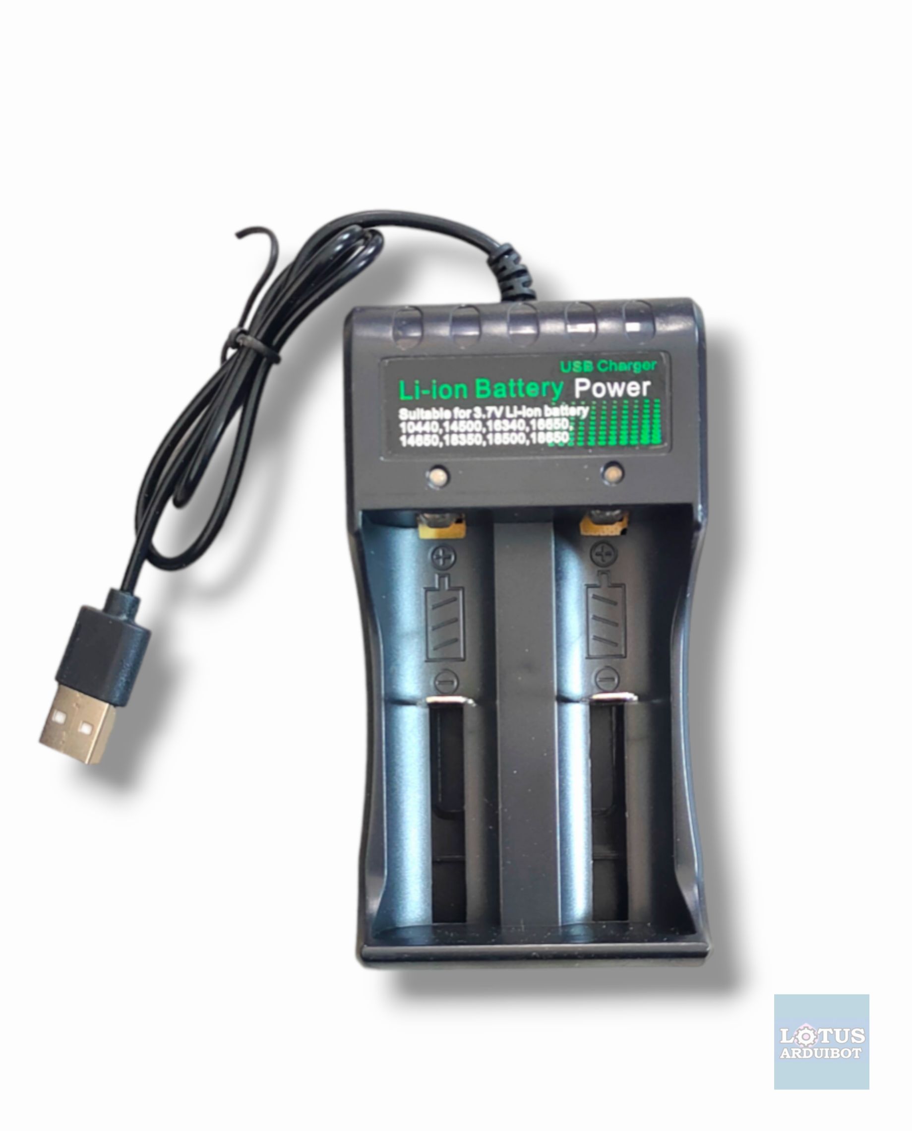 รางชาร์จถ่าน 18650 2ช่อง 3.7V ชาร์จไว