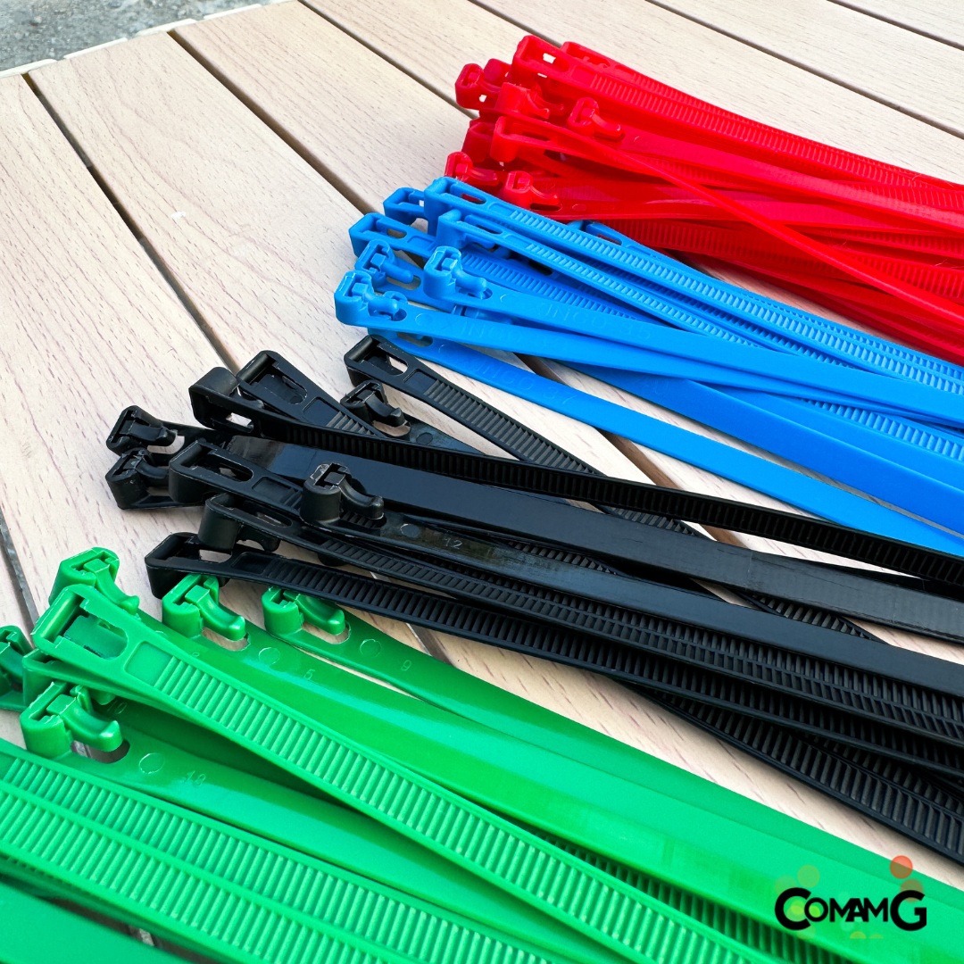 เคเบิ้ลไทร์แบบปลดล็อคได้ 8นิ้ว Cable Tieหนวดกุ้ง สายรัดพลาสติก ขนาด8x200mm แพ็ค100เส้น