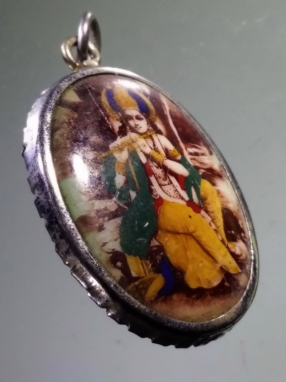 Antig Pim 484 ล็อกเก็ตพระกฤษณะ งานเก่า น่าสะสม บูชาครับ