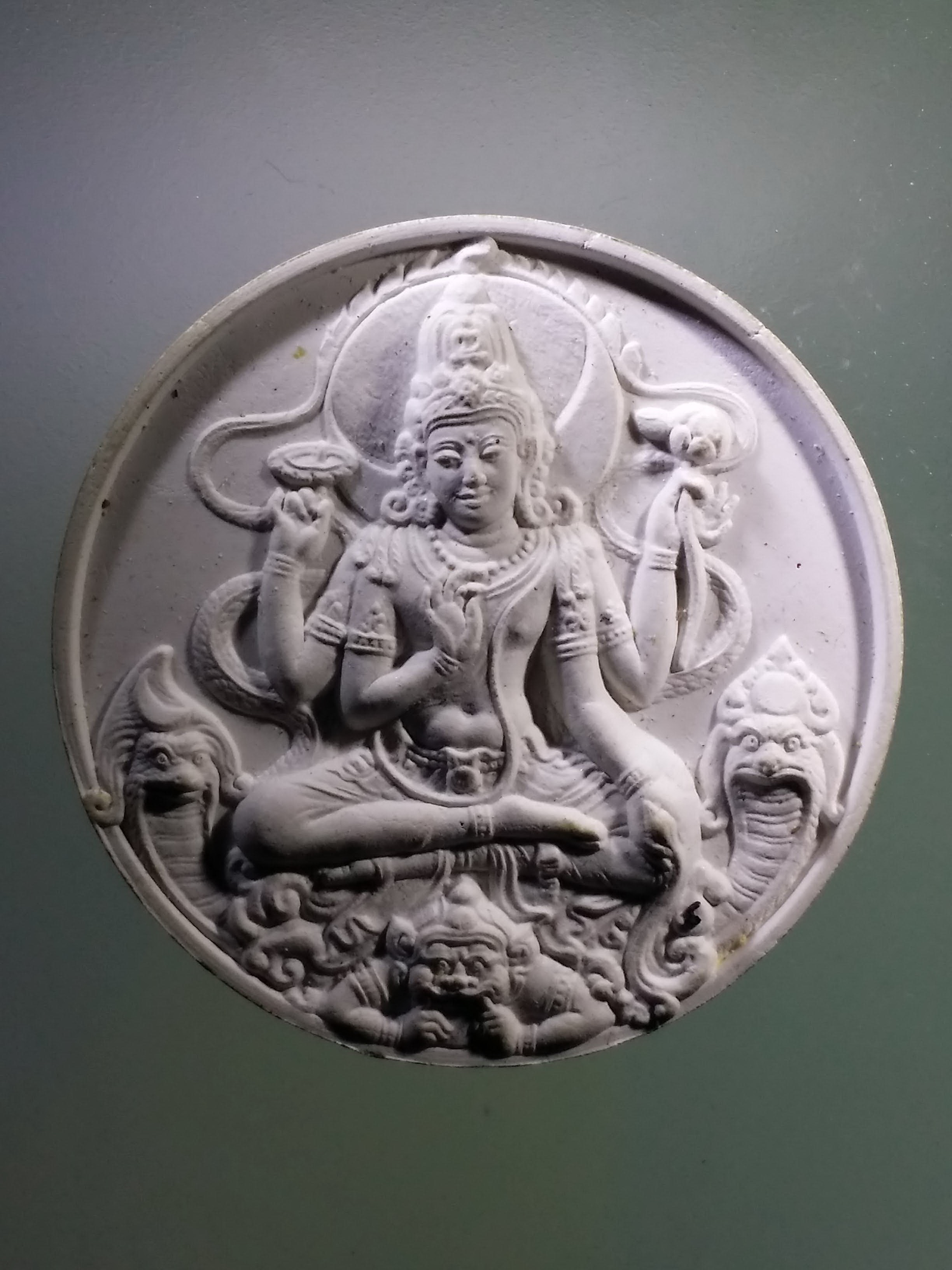 รหัสสินค้า จตุคามรามเทพ 023 มหาเทพพระนารายณ์ รุ่นสัจจะอธิษฐาน บุโรพุทโธ เนื้อว่านขาว พระรายการนี้ให้เช่าบูชาแล้ว