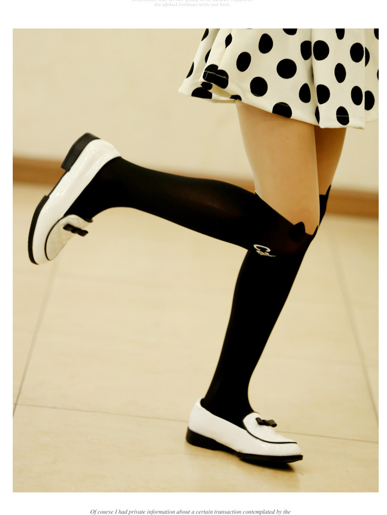 P30371 เลคกิ้งเด็กสีดำ เป็นแบบถุงน่องสีเนื้อแต่งลายบันนี่ ยืดหยุ่นนุ่มนวล ตกแต่งน่ารัก เหมือแบบ