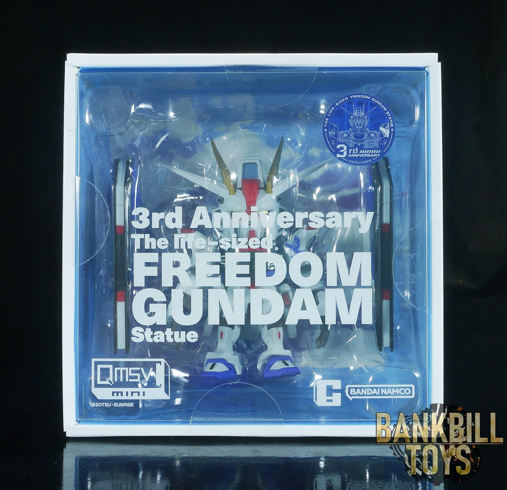 กันดั้ม Bandai Namco Trading Figure Tmall Flagship Store Limited QMSV Mini 3rd Anniversary The Life-Sized Freedom Gundam Statue