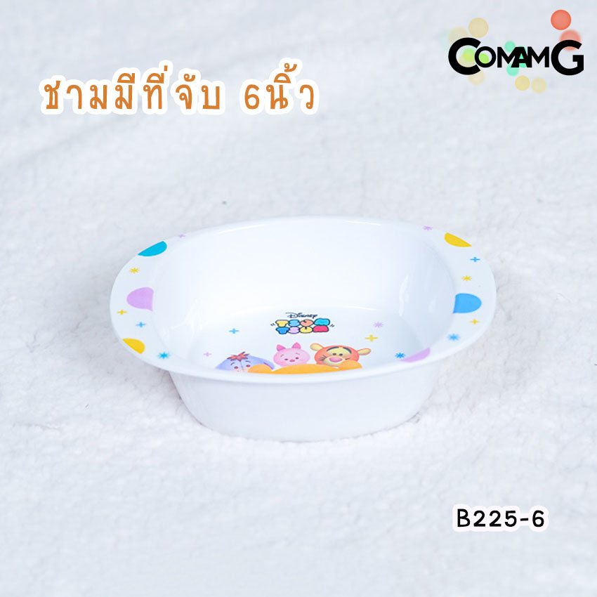 จานชามช้อนเด็ก Disney Tsum Tsum ชุดเซ็ตอุปกรณ์ทานอาหารสำหรับเด็กลายดิสนี่ย์ ซัมซัม ลิขสิทธิ์แท้ ฟลาวเวอร์แวร์(Flower ware) พร้อมส่ง!!!