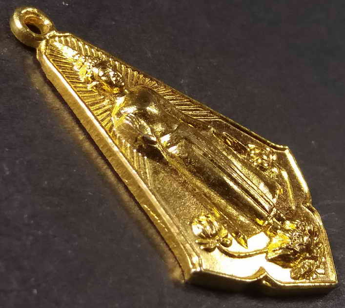 รหัสสินค้า นครปฐม 009 เหรียญกะไหล่ทองพระร่วงโรจนฤทธิ์ วัดพระปฐมเจดีย์ จังหวัดนครปฐม รุ่นก้าวหน้า สร้างปี 2525