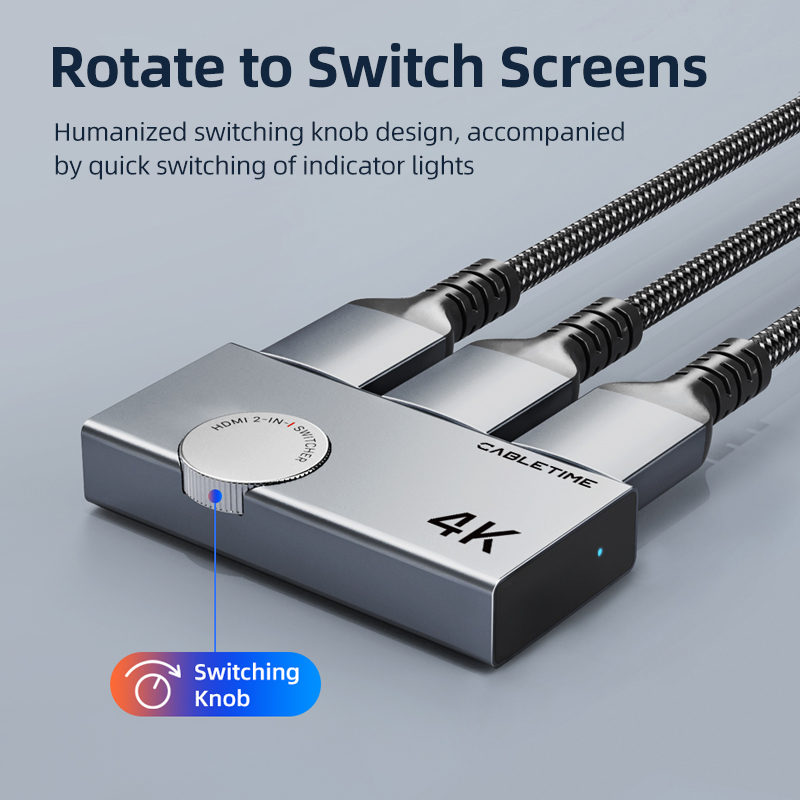 CABLETIME 2-in-1 HDMI 2.1 SWITCH