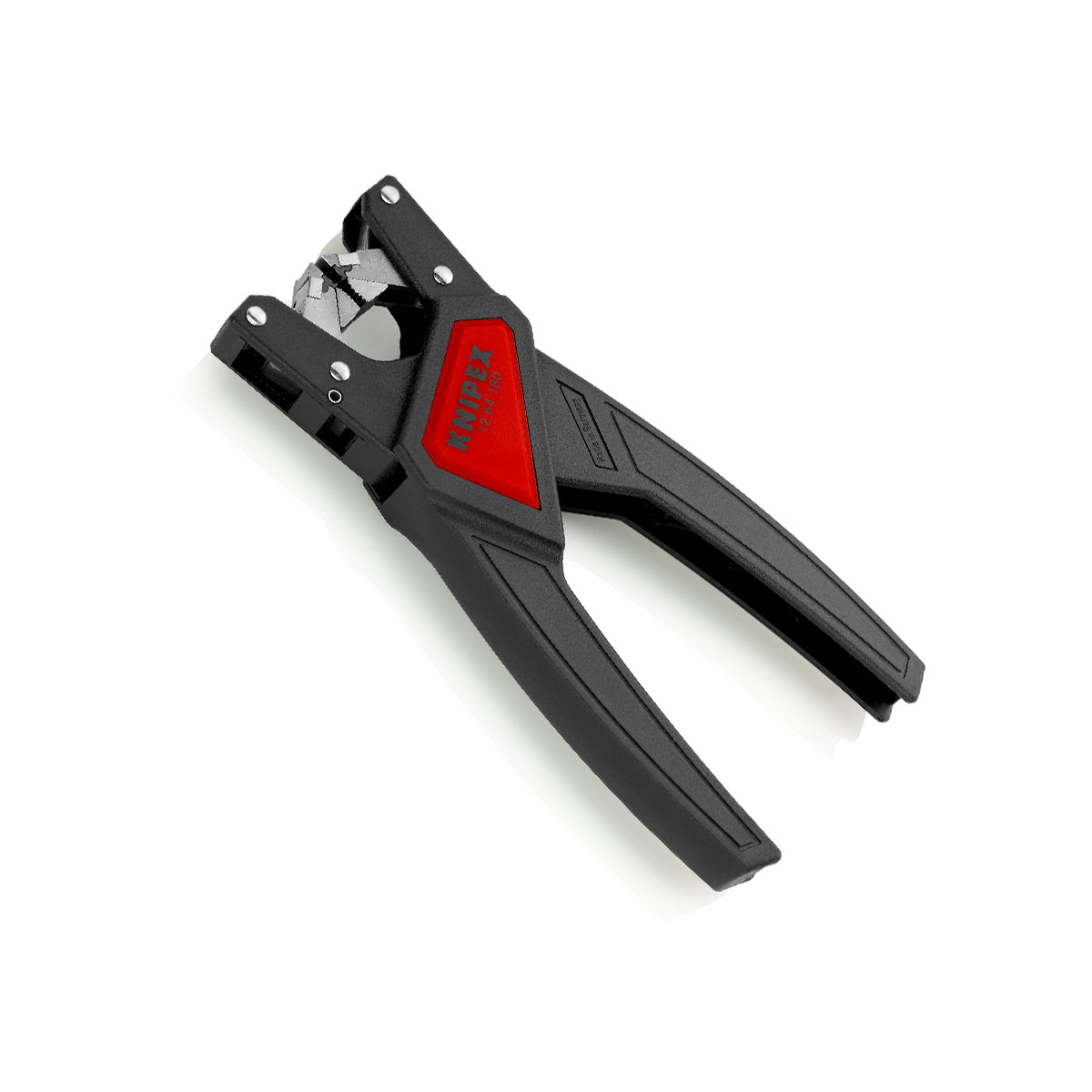 KNIPEX เครื่องปอกฉนวนอัตโนมัติสำหรับสายไฟหรือลวดชนิดแบน (180mm.) NO.12 64 180