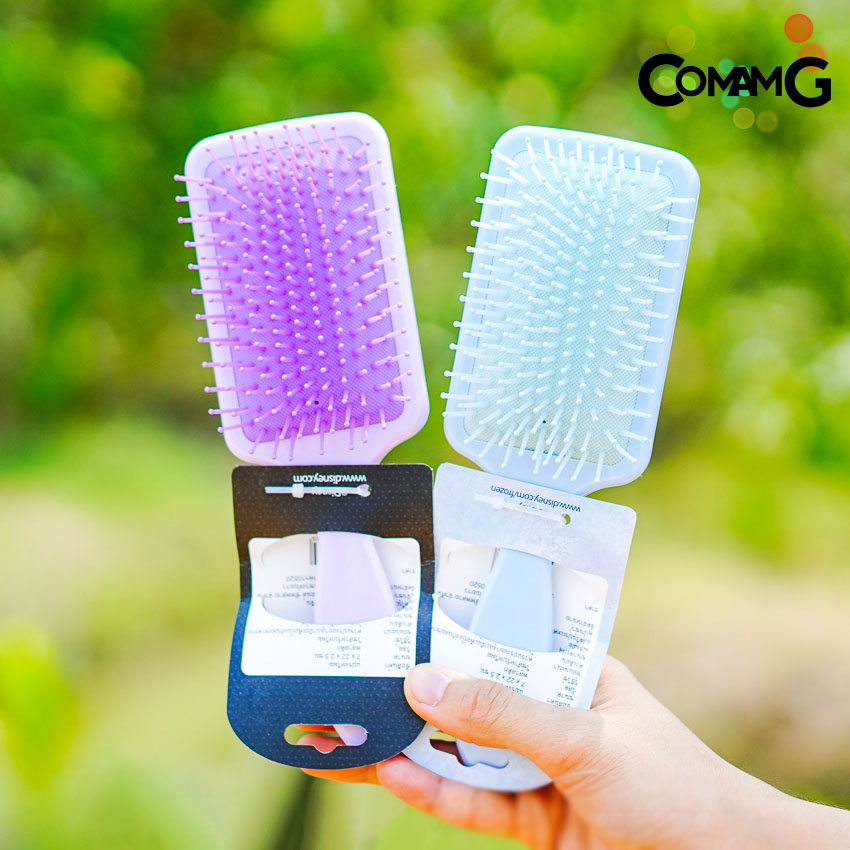 หวีแปรงผม แปรงผม นวดศรีษะ ลายเอลซ่า มินนี่ มีกลิตเตอร์ พร้อมส่ง