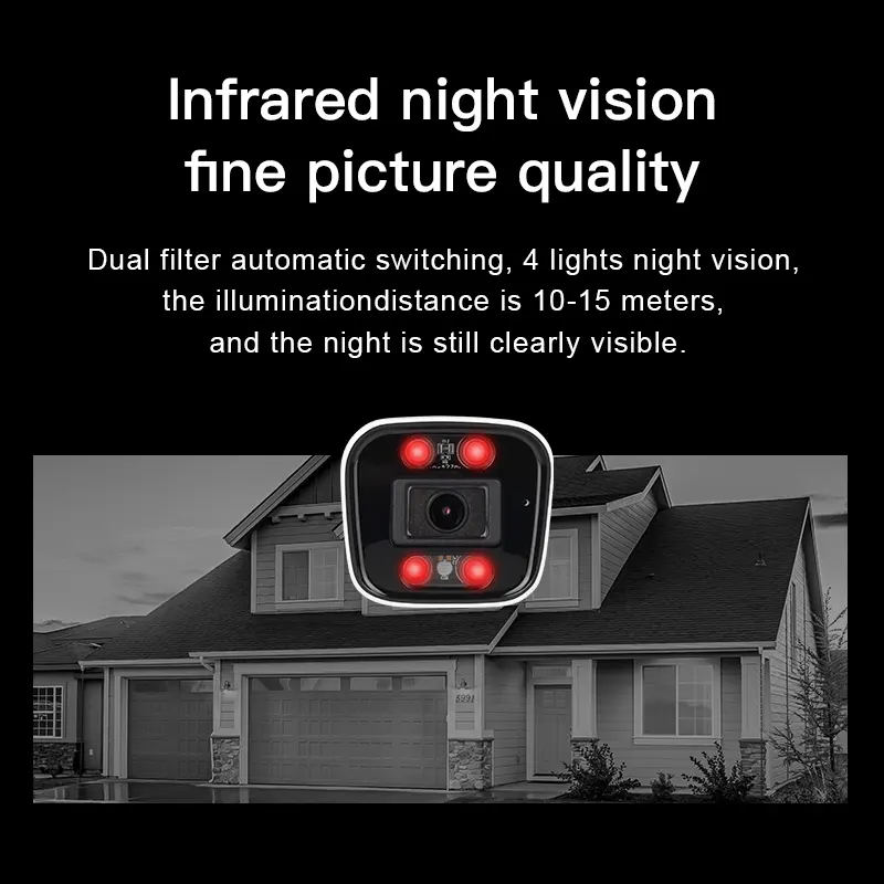 กล้องวงจรปิด Vstarcam CS58 ภายนอก [กลางคืนภาพ ขาว-ดำ]